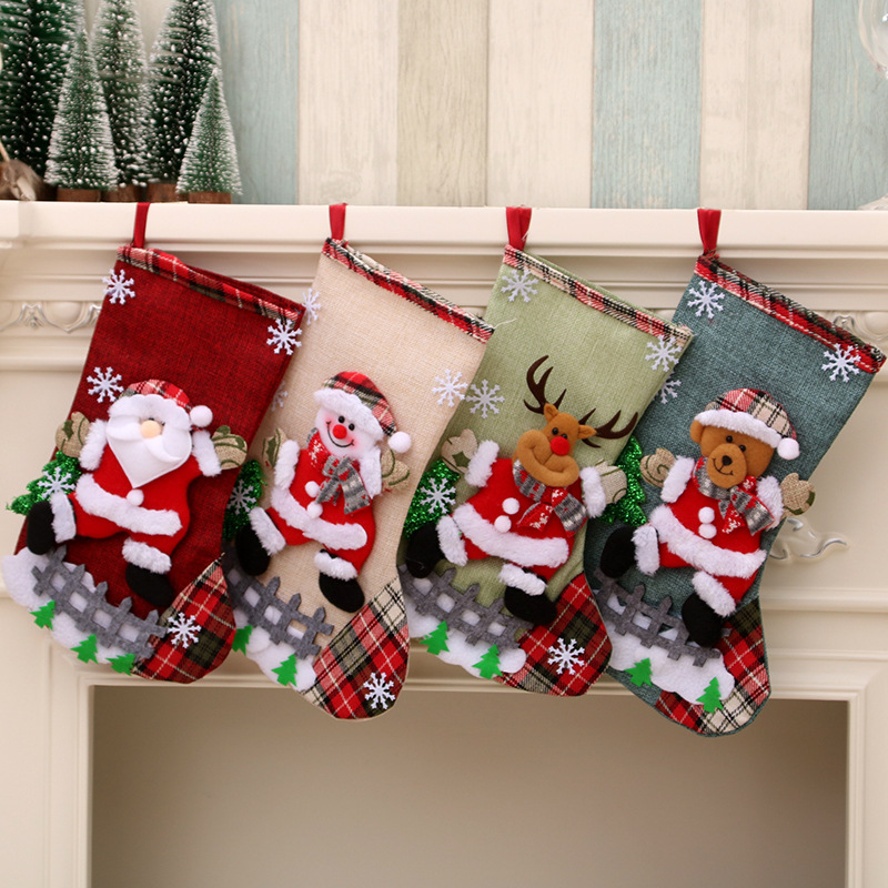 Christmas Stocking Hanging - 31cm Large Christmas Stockings Christmas Decorations