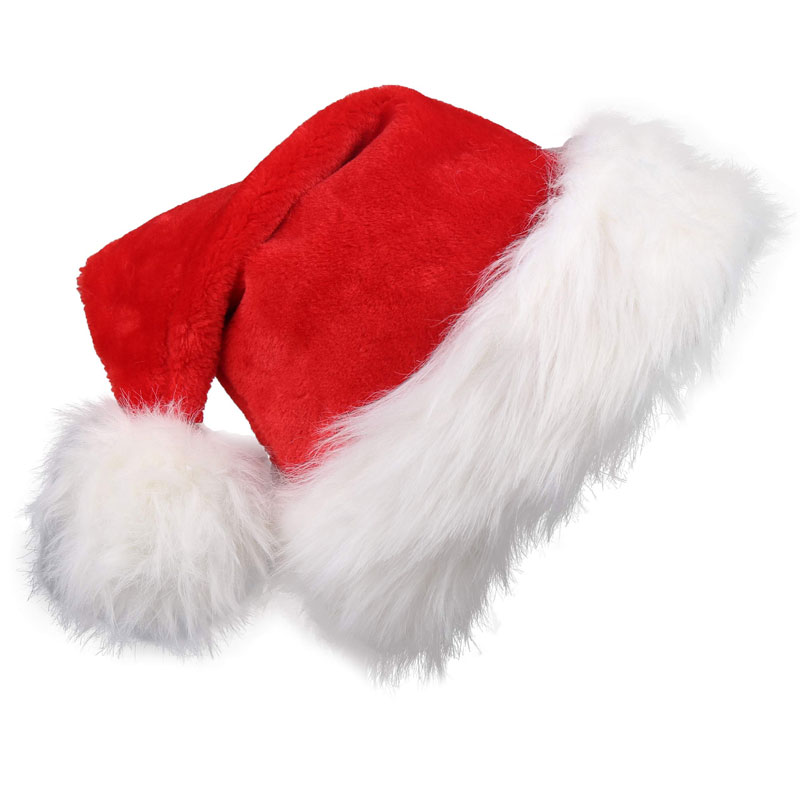 Christmas Santa Hat Xmas Long  - Santa Hat Plush ulasan dan harga