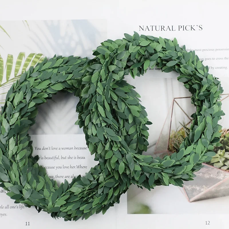 7 Meters Iron Wire Green Leaf  - Christmas Wreath Fake ulasan dan harga