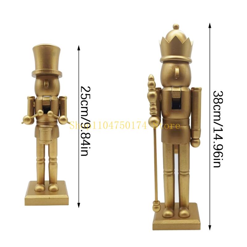 Christmas Mantels Decors, Gold - Nutcracker Figurine ulasan dan harga