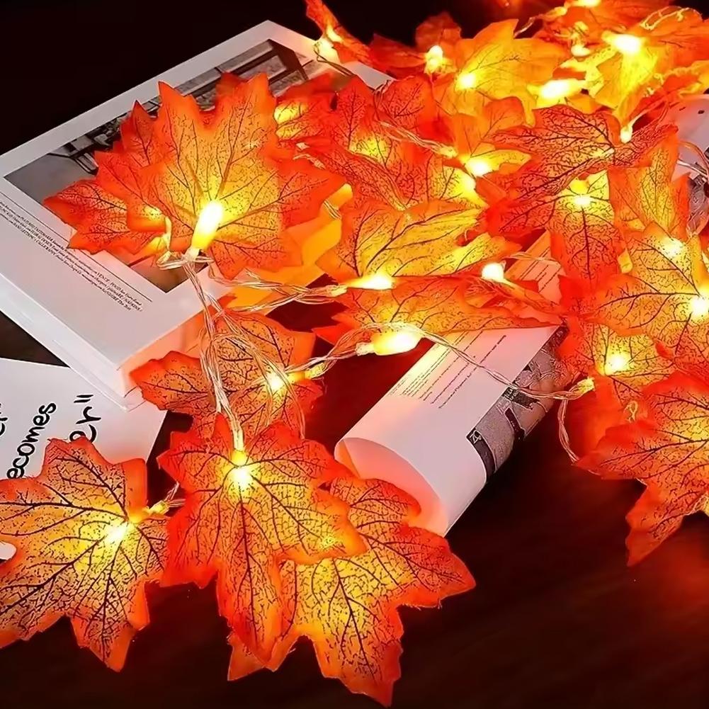 Maple Leaf Garland String Ligh - Led Fairy String Lights ulasan dan harga