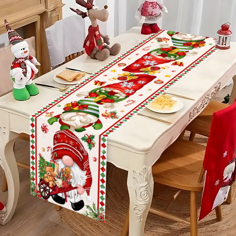 Christmas Table Runner Faceles - Christmas Table Runner ulasan dan harga