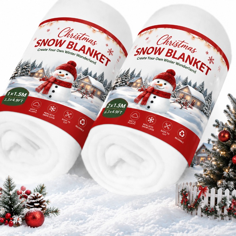 Artificial Snow Carpet Fake Sn - Christmas Throw Blanket ulasan dan harga