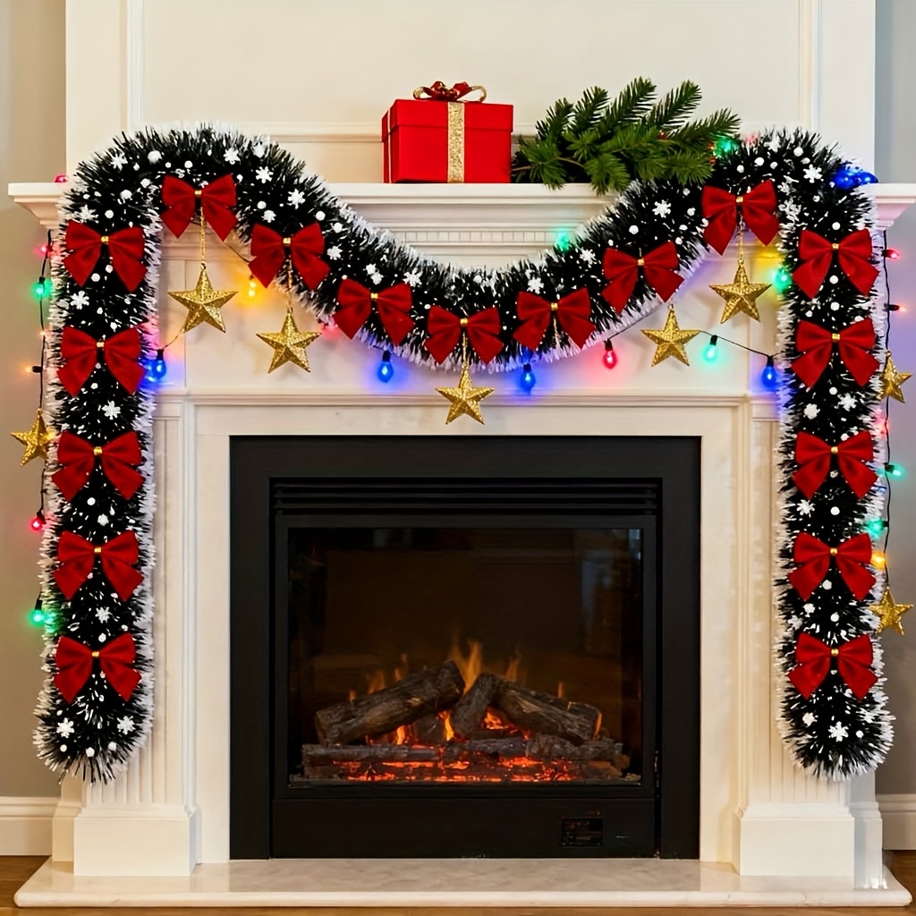Artificial Christmas Garland X - Christmas Wreath Fake ulasan dan harga