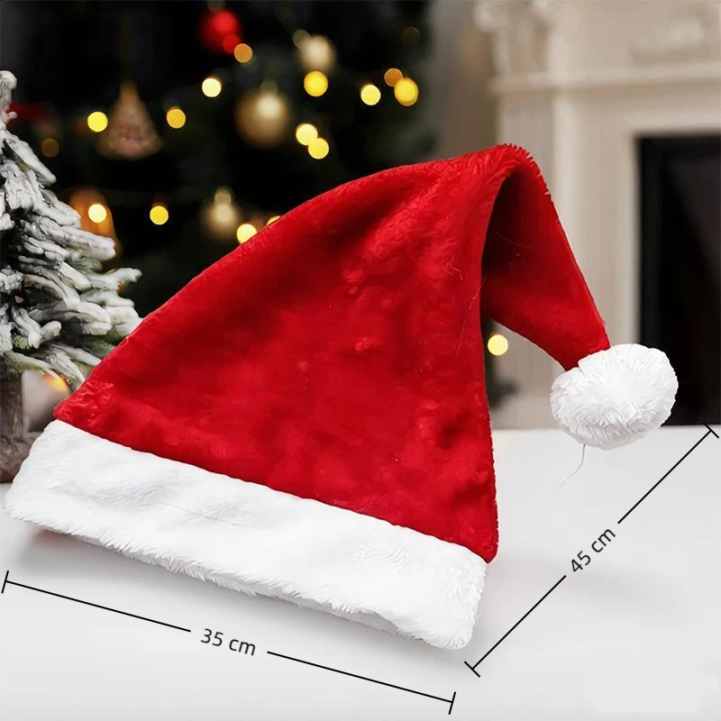 Soft Plush Christmas Santa Hat - Santa Hat Plush ulasan dan harga