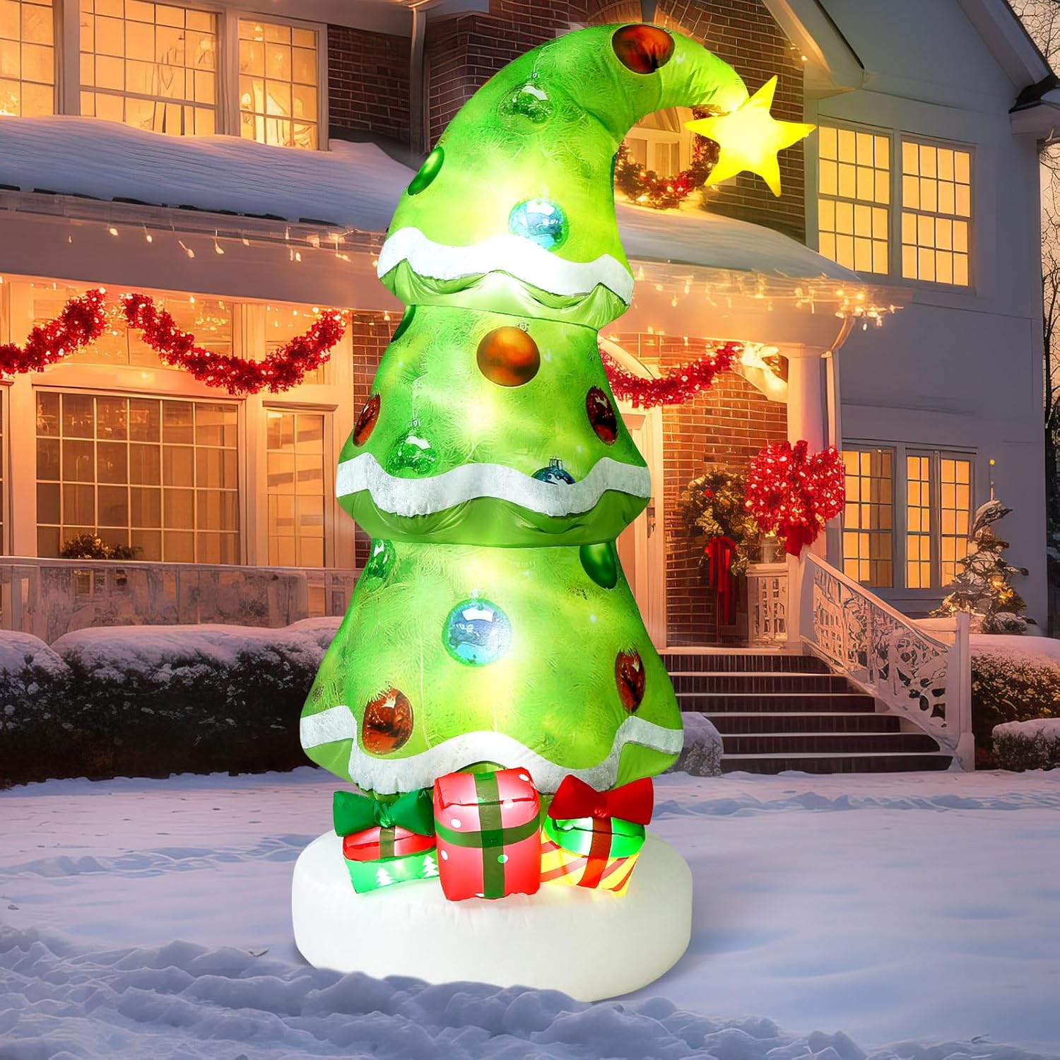 Lime Green 6.9ft Outdoor Infla - Christmas Lights Outdoor ulasan dan harga