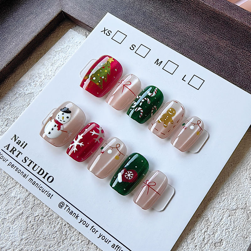 10 Pcs Christmas Half Handmade - Christmas Tree Artificial ulasan dan harga