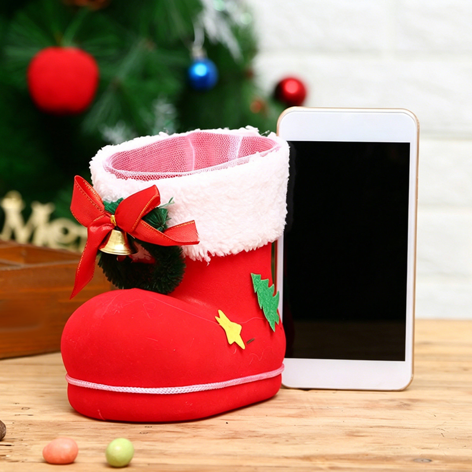 2Pcs Christmas Stocking Gift B - Christmas Stocking Hanging ulasan dan harga
