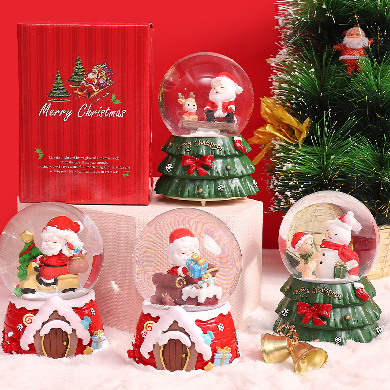 Christmas Snow Globe with LED  - Snow Globe Musical ulasan dan harga