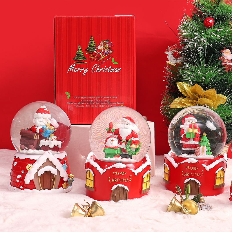 Christmas Snow Globe with LED  - Snow Globe Musical ulasan dan harga