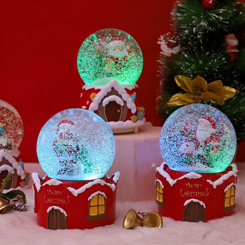 Christmas Snow Globe with LED  - Snow Globe Musical ulasan dan harga