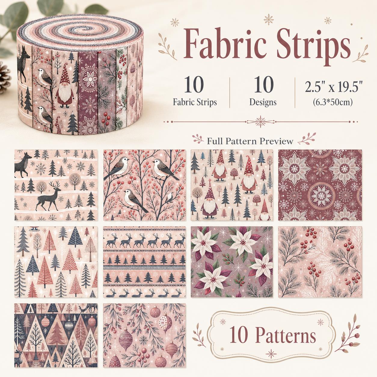 10pcs Christmas Pattern Jelly  - Christmas Table Runner ulasan dan harga