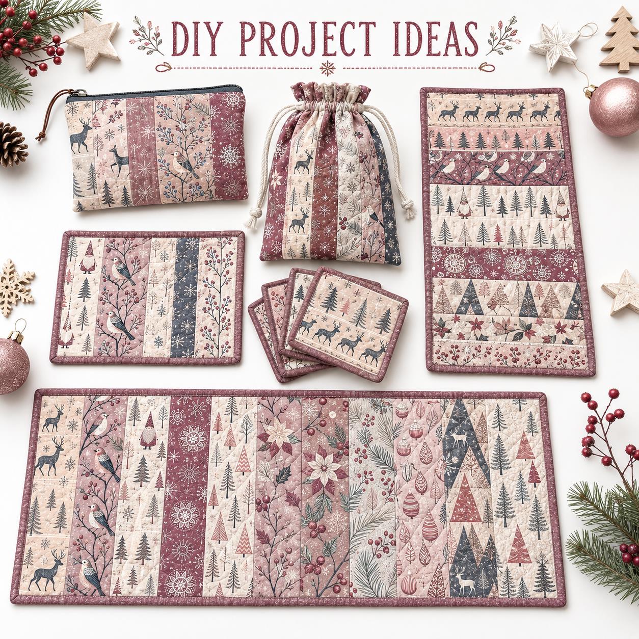 10pcs Christmas Pattern Jelly  - Christmas Table Runner ulasan dan harga