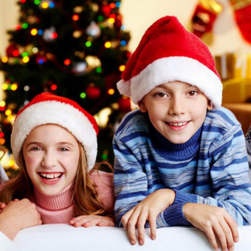 Plush Christmas Hat for Adult  - Santa Hat Plush ulasan dan harga