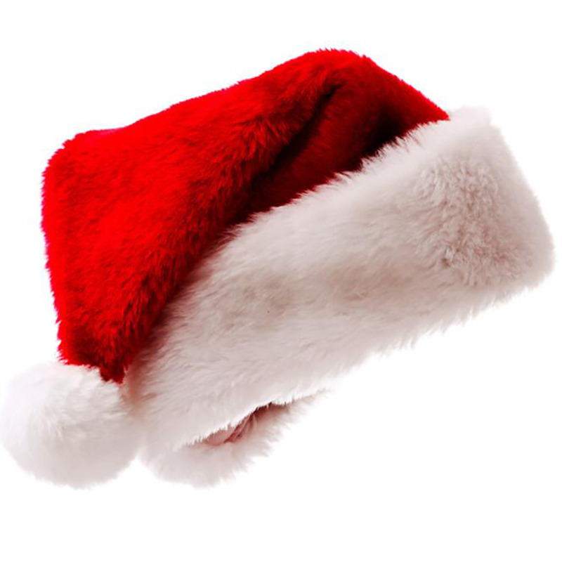 Plush Christmas Hat for Adult  - Santa Hat Plush ulasan dan harga
