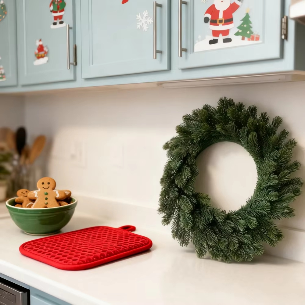 Artificial Pine Wreath Plant C - Christmas Wreath Fake ulasan dan harga